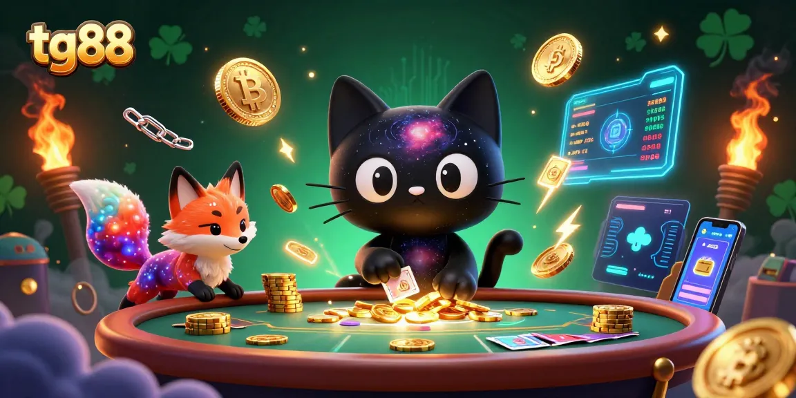 Experience thrilling games at tg88 with celestial-style casino elements and cosmic characters.