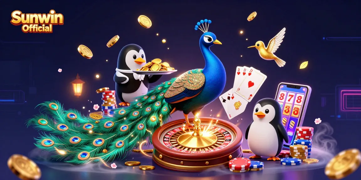 Experience thrilling gameplay with Sunwin Official, featuring 3D characters and casino elements.