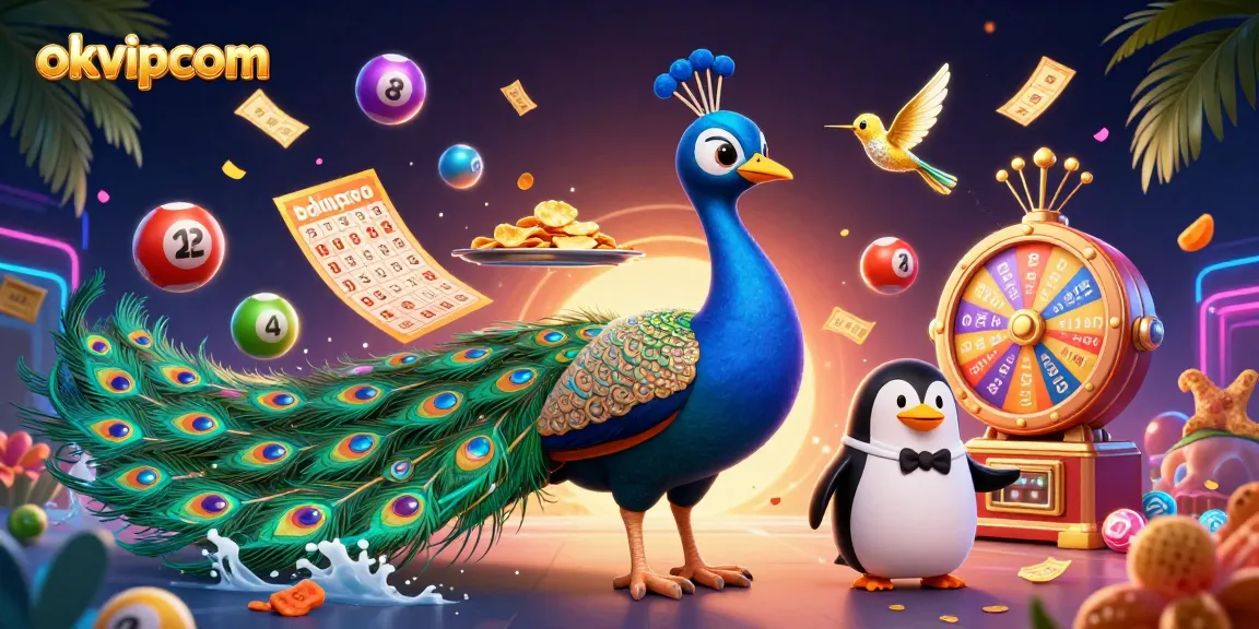 Engage with vibrant games on okvipcom featuring a spectacular casino illustration.